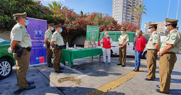 La iniciativa, que se extenderá por cerca de seis meses, es parte del Plan Protege Calle del Ministerio de Desarrollo Social y Familia, y es ejecutada por la Oficina de Integración Comunitaria de Carabineros de Chile.