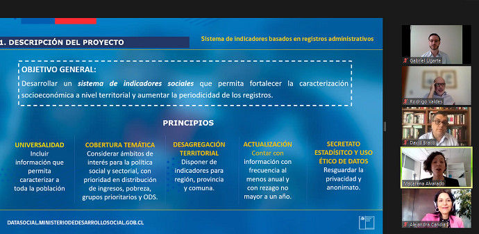 Este instrumento complementa el diagnóstico que entregan las encuestas, con indicadores que recogen la información que forma parte de los registros administrativos con los que cuenta el Estado y que ayudan a tener información con mayor frecuencia y mayor desagregación territorial.
