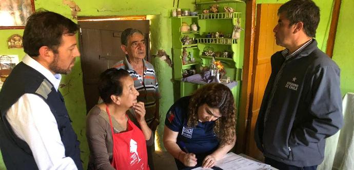 Más de 1.500 fichas FIBE se aplicaron en viviendas afectadas de la Región de Coquimbo por el sismo del sábado 16 de enero.