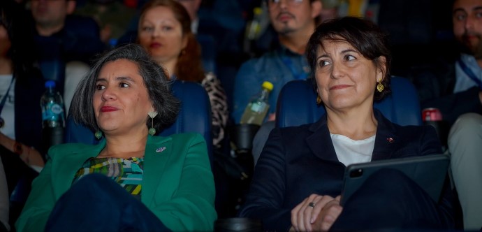 Ministras (s) Paula Poblete y Ximena Aguilera  