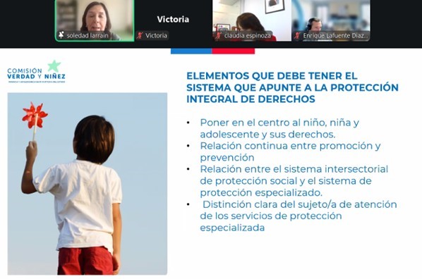 El seminario virtual contó con la participación de equipos de las OLN de la región, programas del Servicio de Protección Especializada a la Niñez y Adolescencia (SPE), junto a las autoridades regionales que encabezaron la actividad.