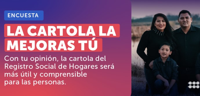 Por un mes, las personas inscritas en el Registro podrán participar con su ClaveÚnica en una encuesta que ayudará a comprender mejor la calificación socioeconómica.