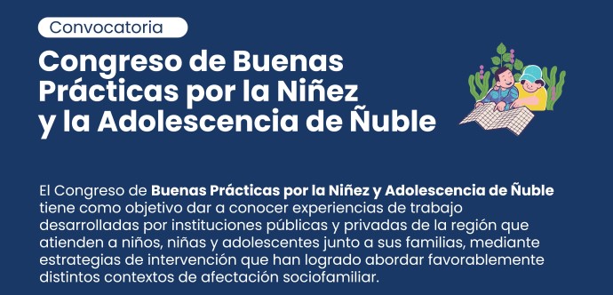 La iniciativa surge al alero de la Mesa de Articulación Interinstitucional Regional, instancia que sesiona en el marco de la Ley de Garantías (Ley 21.430)   y cuenta, además, con  el apoyo del Instituto Nacional de Derechos Humanos, INDH Ñuble;  Defensoría de la Niñez, Universidad del Bío Bío; Fundación para la Superación de la Pobreza  y  FOSIS Ñuble.