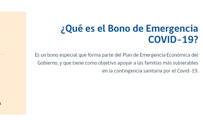 En la región de Los Lagos, 92.582 hogares serán beneficiados con el Bono de Emergencia COVID–19, ayuda estatal creada como parte del Plan de Emergencia Económica del Gobierno y del Ministerio de Desarrollo Social y Familia 
