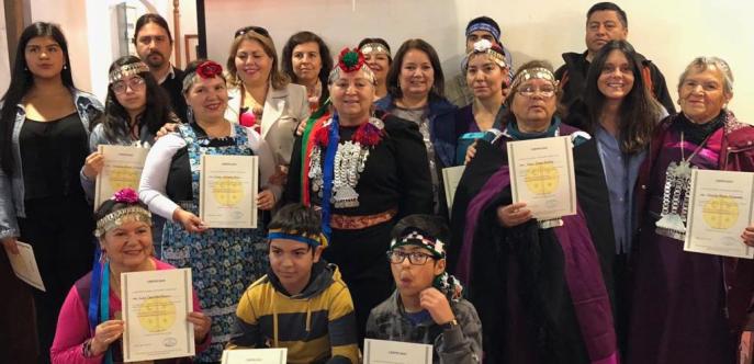 Con una simbólica ceremonia  celebrada en la Casa de la Cultura de Chillán Viejo, la Asociación Indígena  