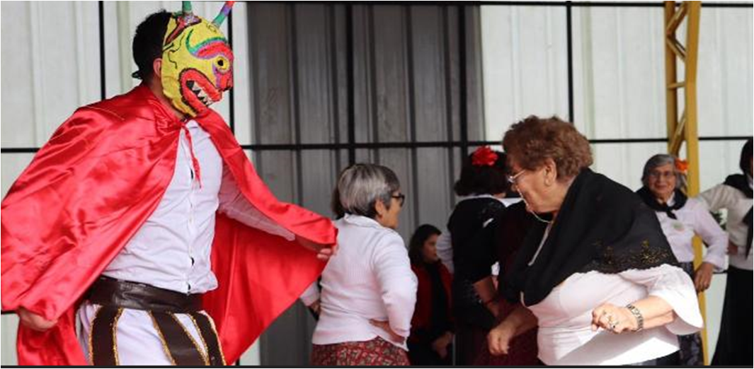 Las personas mayores de ambos establecimientos, radicados en las comunas de Melipilla y María Pinto, marcaron este hecho histórico organizando una fiesta de colores, alegría y esparcimiento.