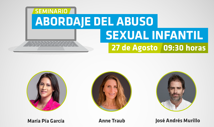  El 26 y 27 de agosto se realizará el seminario “Abordaje del abuso sexual infantil: estrategias de prevención y protección para niños, niñas y adolescentes”, que será trasmitido en vivo a través del sitio seminario.ciudaddelnino.cl y las redes sociales de Fundación Ciudad del Niño.