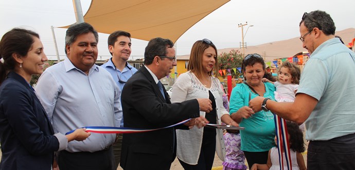 Seremi de Desarrollo Social, Roberto Erpel inauguró el espacio público levantado por FOSIS a través de su programa “Más Territorio”.